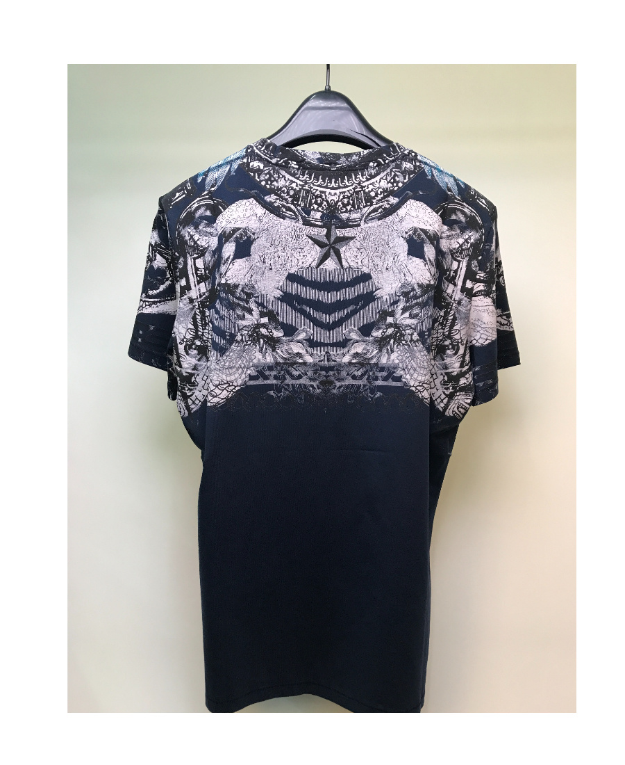 Just Cavalli Printed Short-sleeved T-shirt In Black