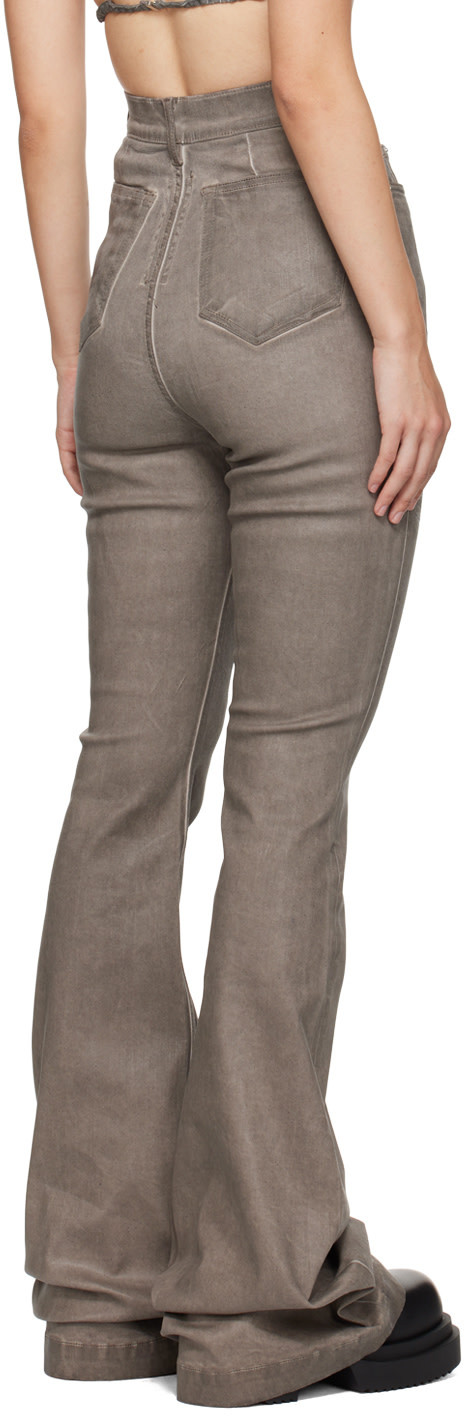 Rick Owens Drkshdw Gray Porterville Bolan Bootcut Jeans In Green