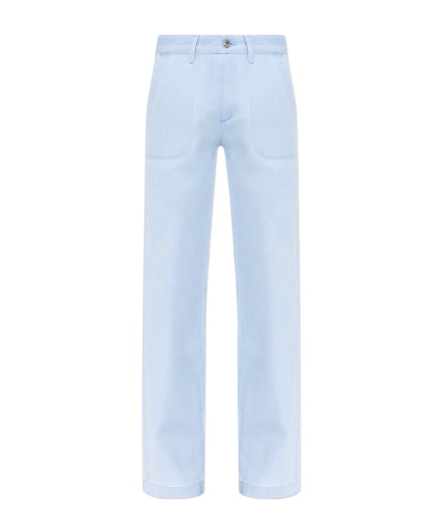 Apc Straight-leg Cotton Jeans In Blue
