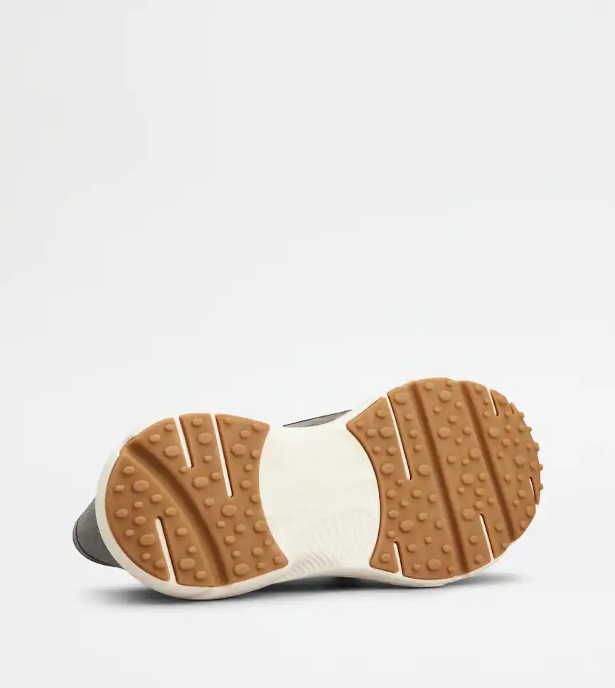 Tod's Round Toe Sneakers In Gray