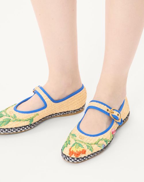 Valentino Mary-jane Endouce Ballet Shoes In Multi