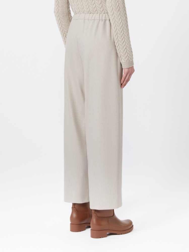Max Mara Drawstring Casual Pants In Gray