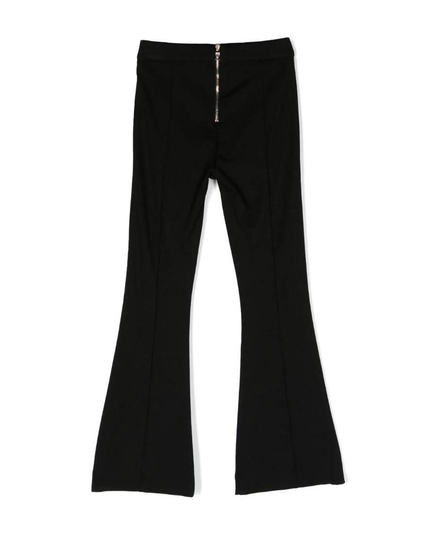 Balmain Decorative-button Flared Trousers In Black