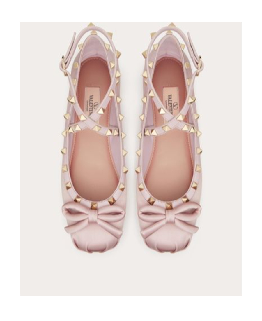 Valentino 'patent Leather Rockstud In Pink