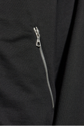 Dries Van Noten Long Sleeve Hooded Sweatshirt In Black