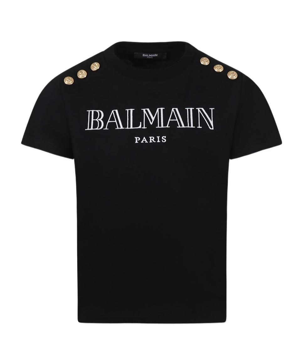Balmain Short-sleeved T-shirt In Black