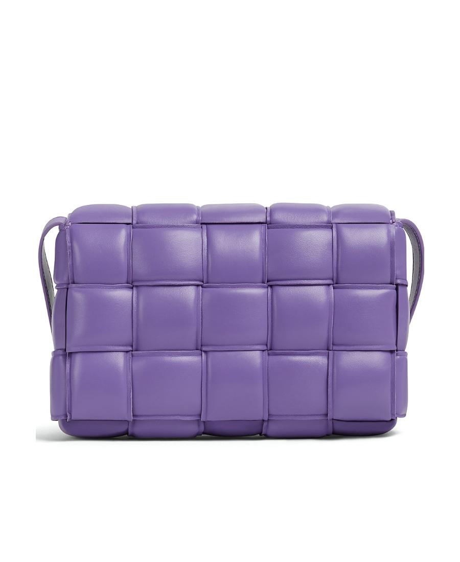 Bottega Veneta Cassette Lined Cross-body Bag In Purple