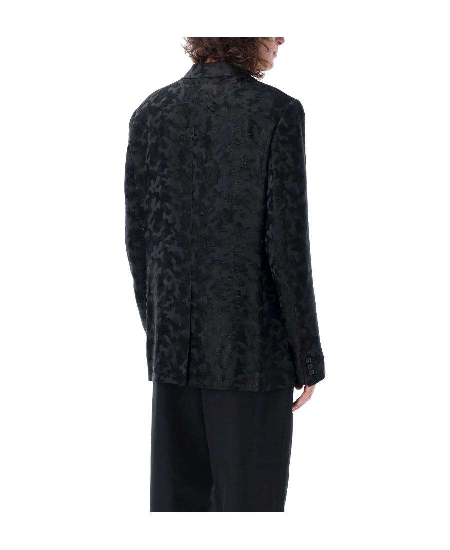 COMME DES GARÇONS LONG-SLEEVED JACQUARD SUIT JACKET