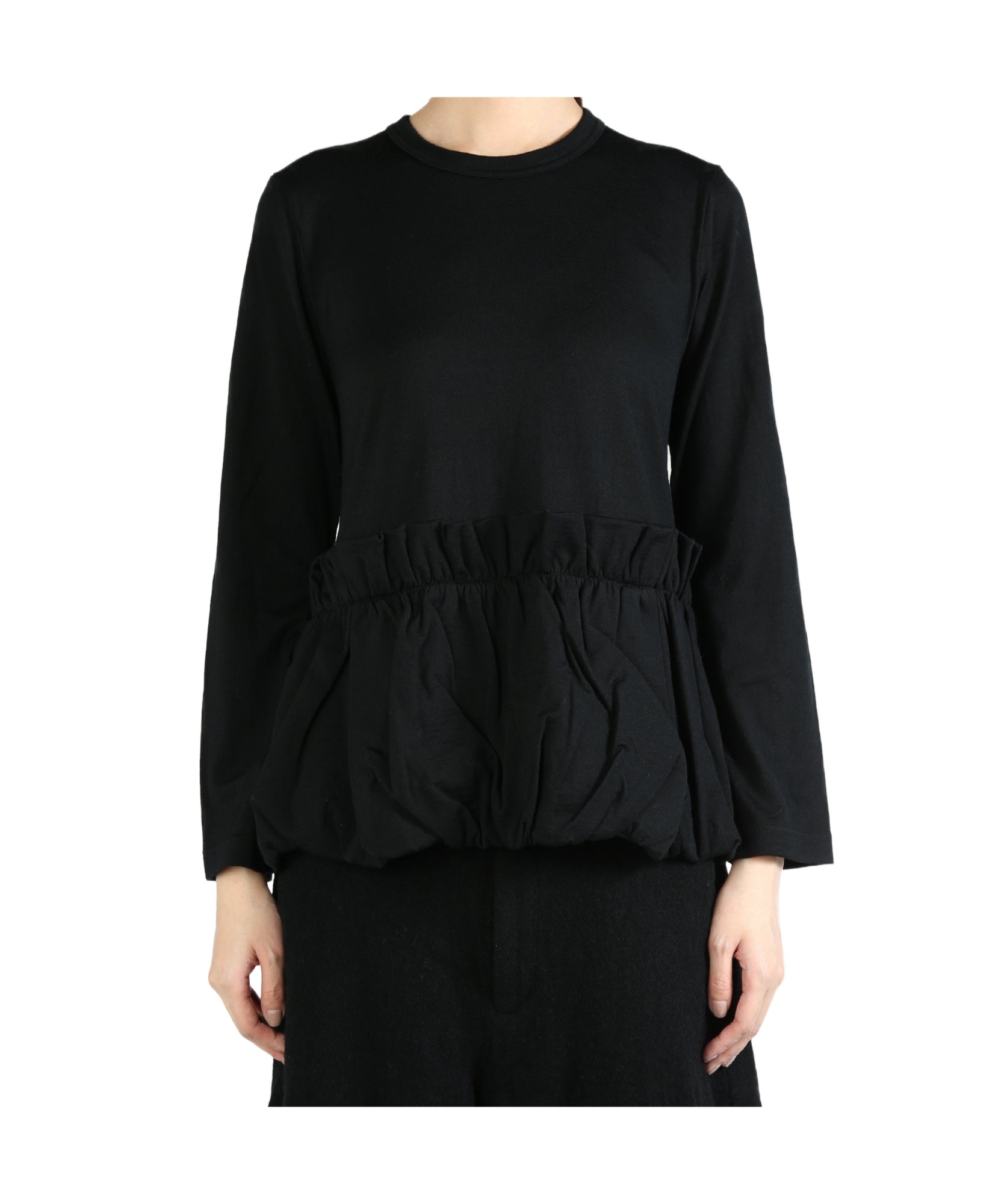 Comme Des Garçons Draped Hem Blouse