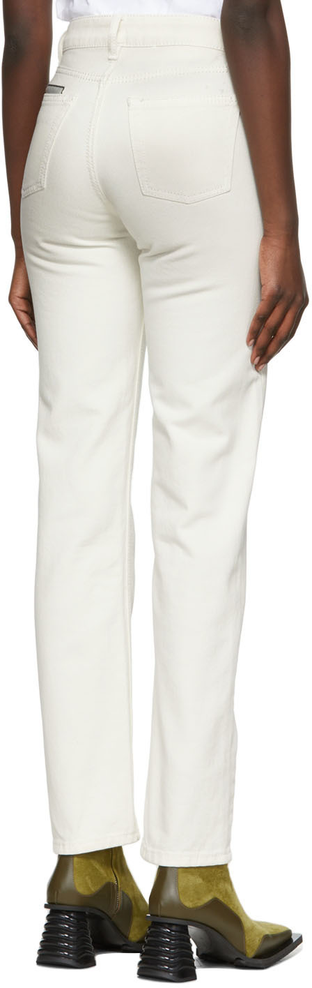 Eytys Logo Slim Jeans In White