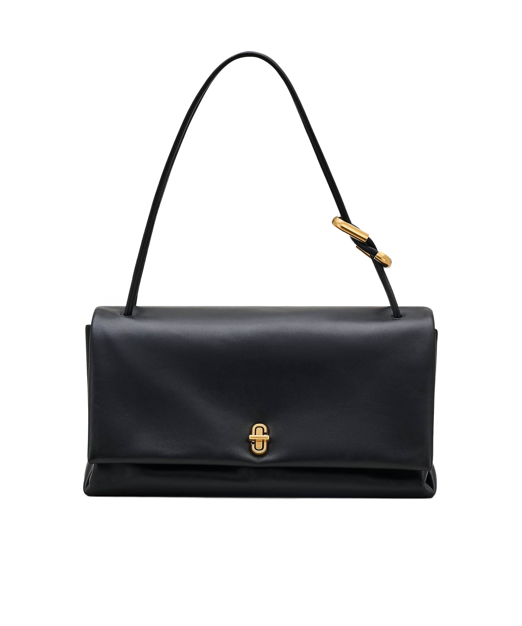 Marc Jacobs Spacious Dual Shoulder Bag Made Of Leather In Black