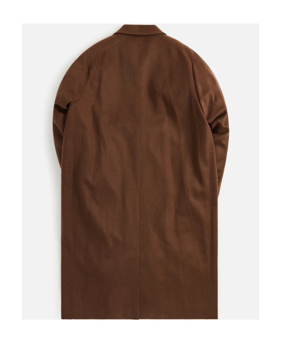 Auralee Button Long-sleeved Coat In Brown