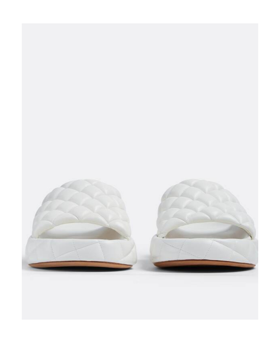 Bottega Veneta Intreccio Padded Sandals Female White In White