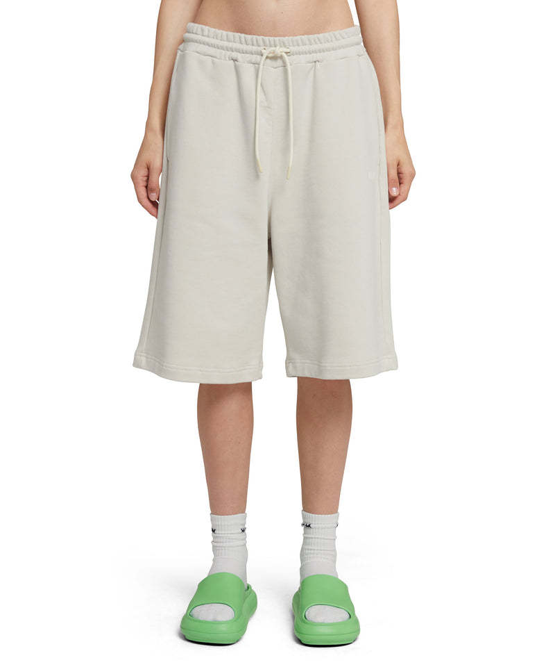 Msgm Drawstring Track Shorts In White