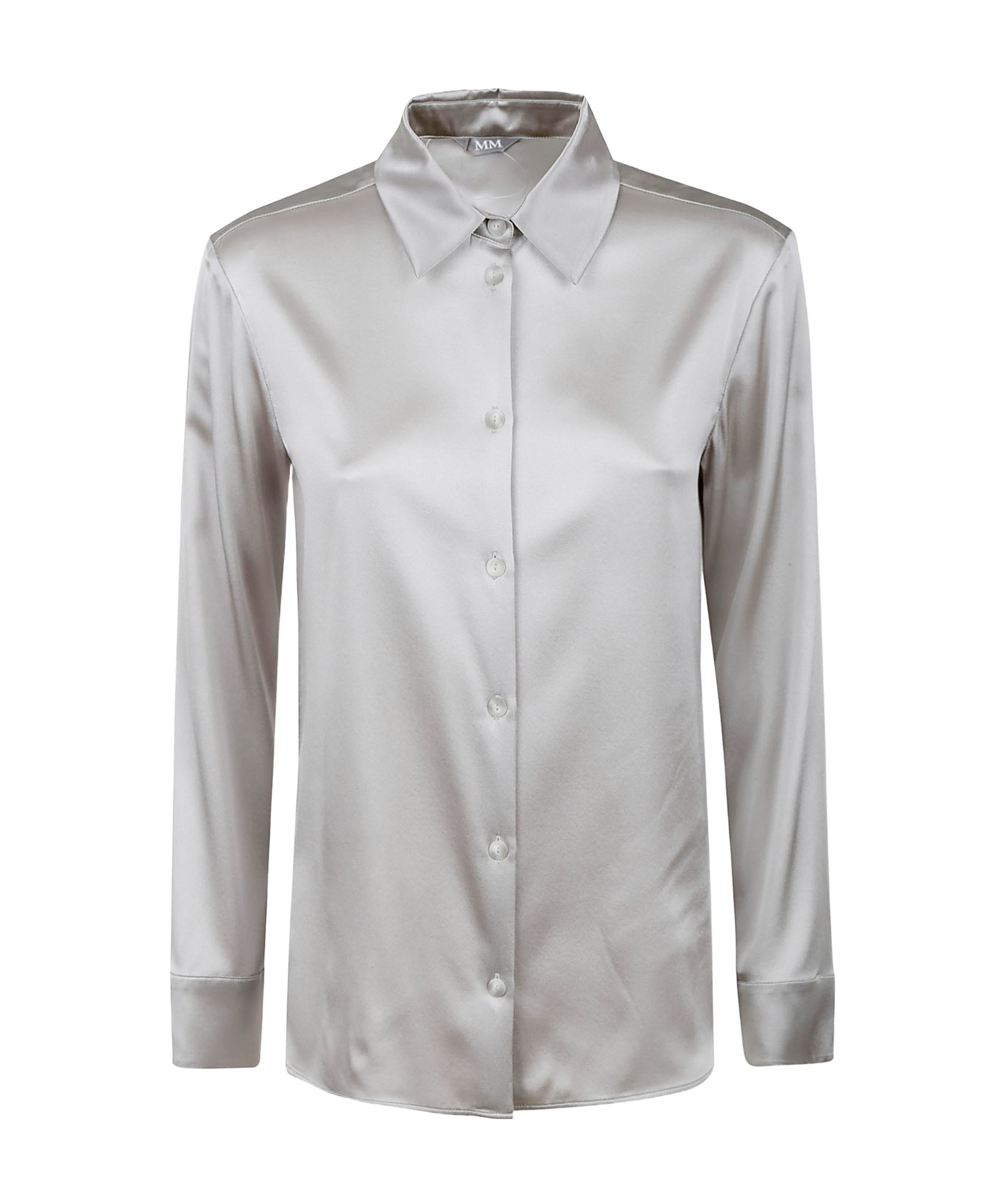 Max Mara Long Sleeve Shirt In Gray