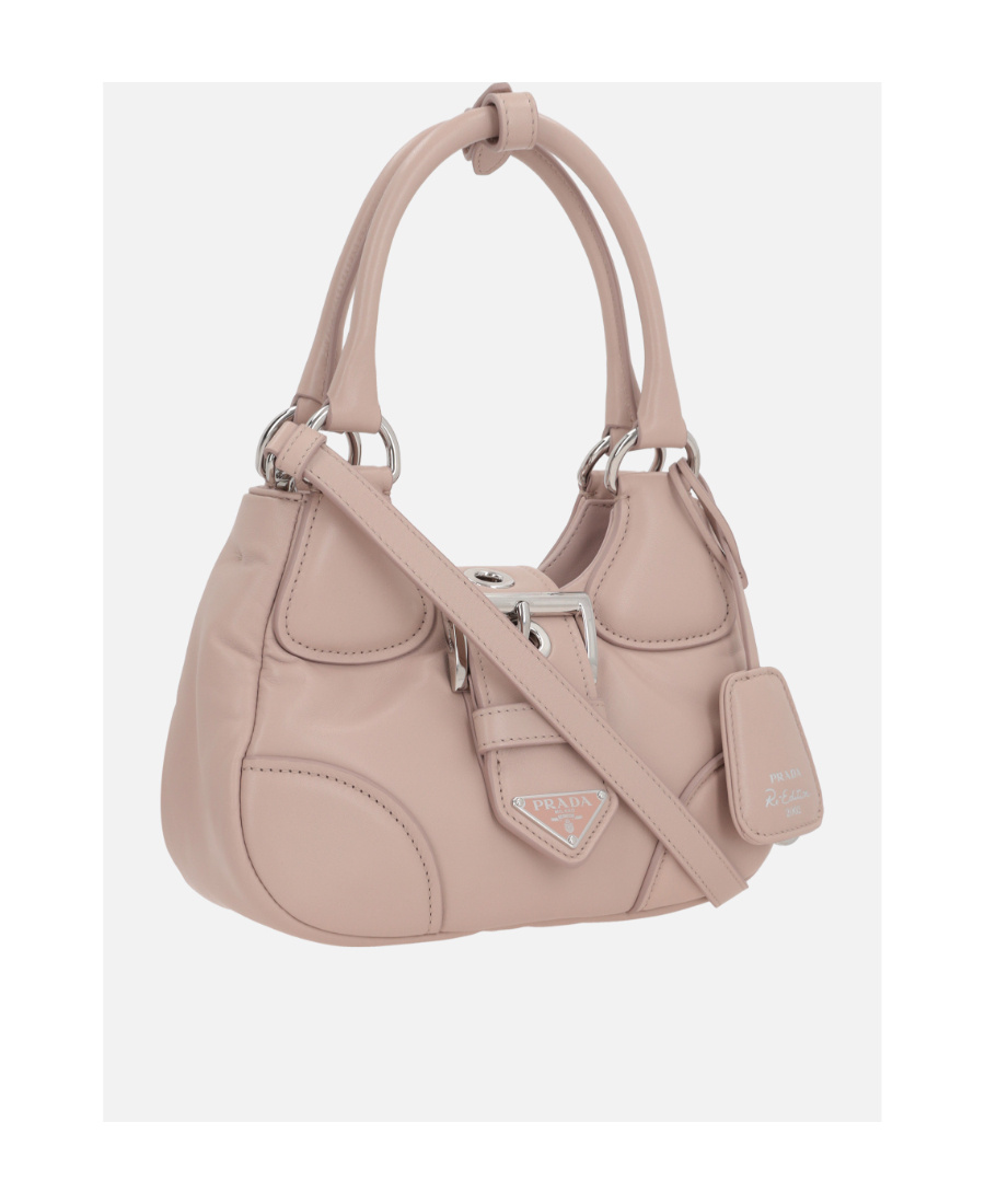 Prada Triangle-logo Tote Bag In Nude