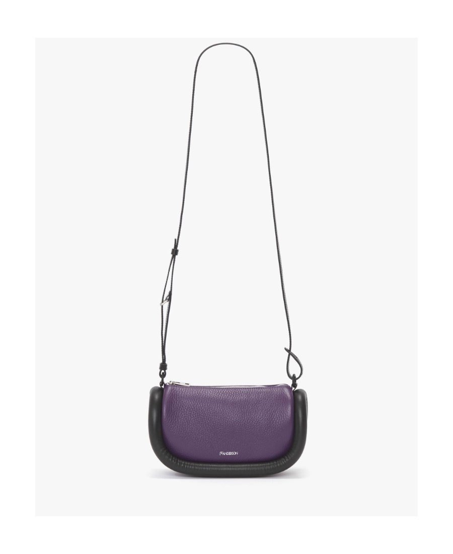 Jw Anderson Bumper-12 Leather Crossbody Bag In Black
