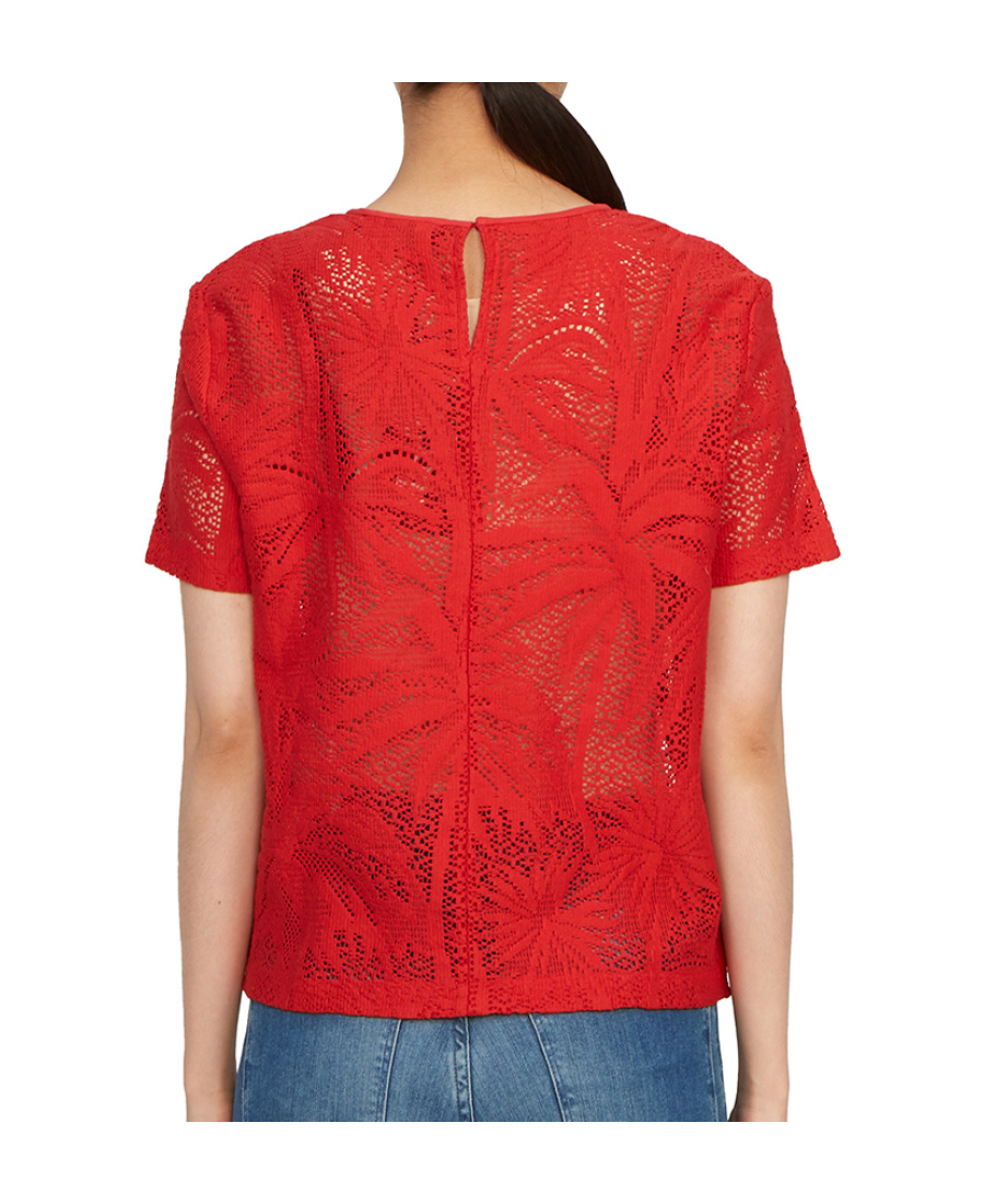 Max Mara Short-sleeved T-shirt With Round Neck In Red