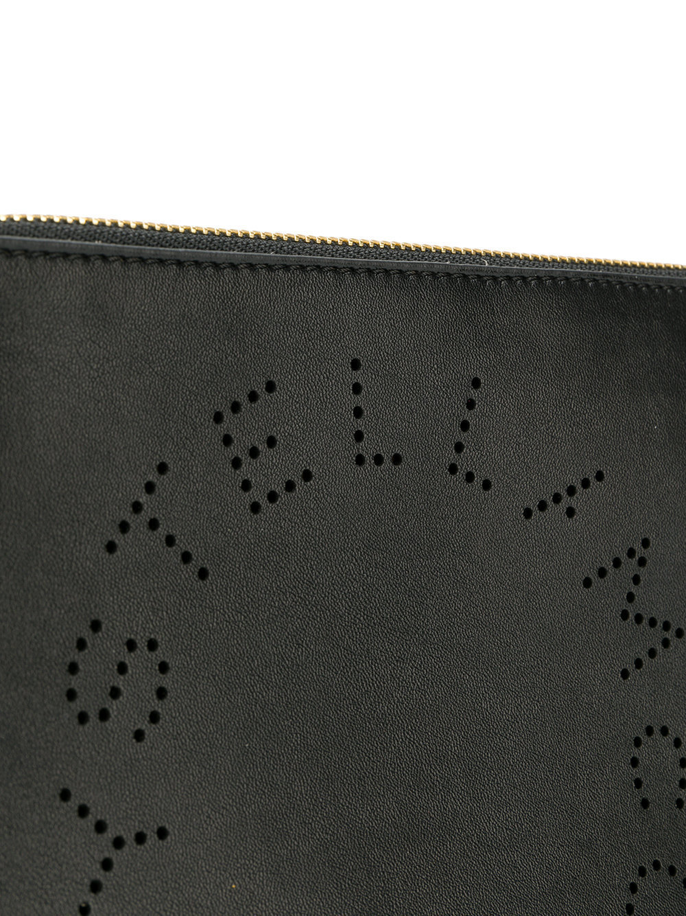 Stella Mccartney Stella Logo Clutch Bag In Black