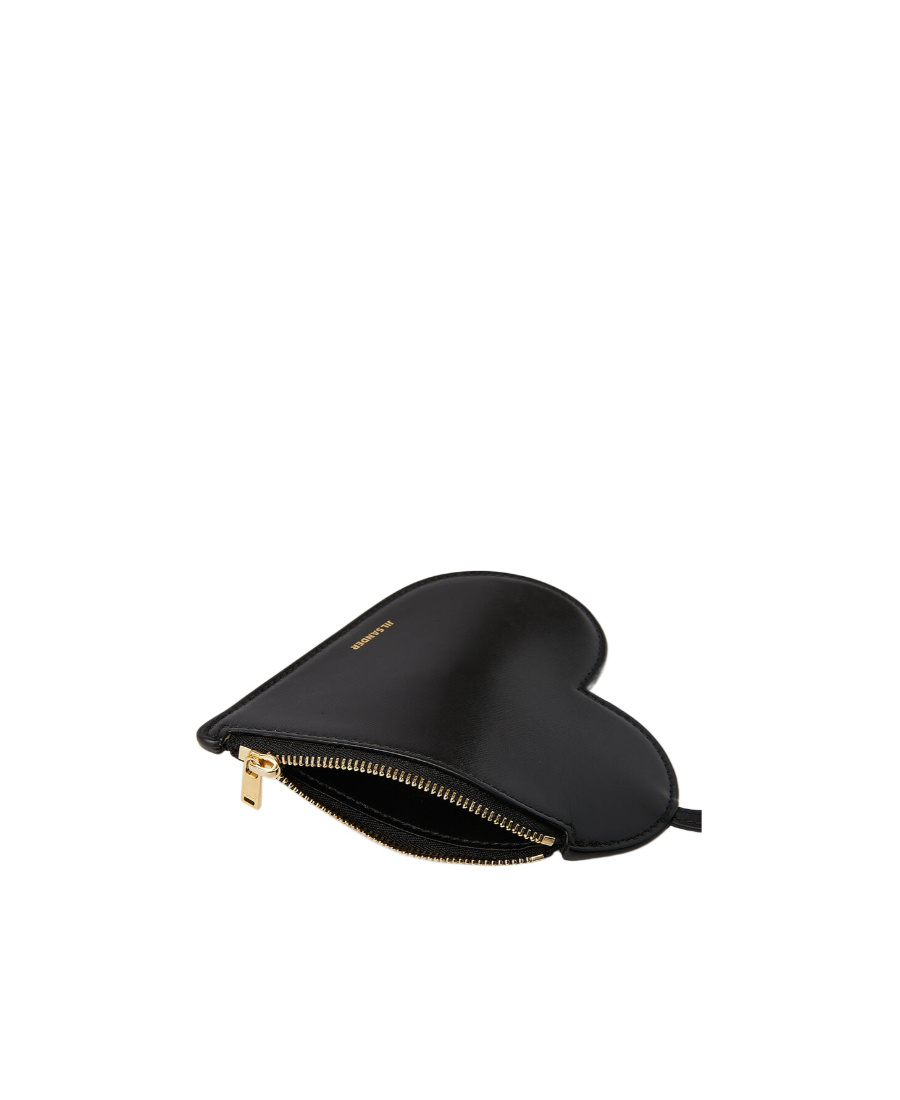 Jil Sander Logo-stamp Clutch Bag In Black