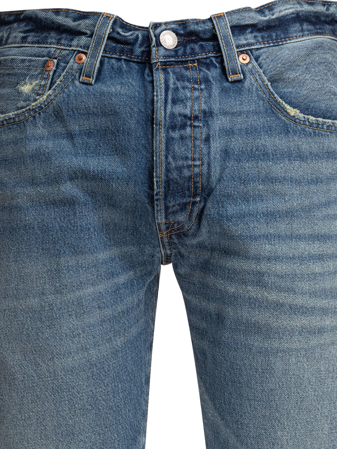 Levi's Belt Loop Denim Trousers In Blue