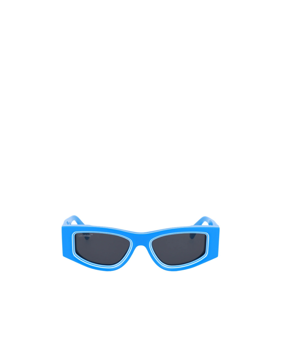 Off-white Logo-print Sunglasses In Blue