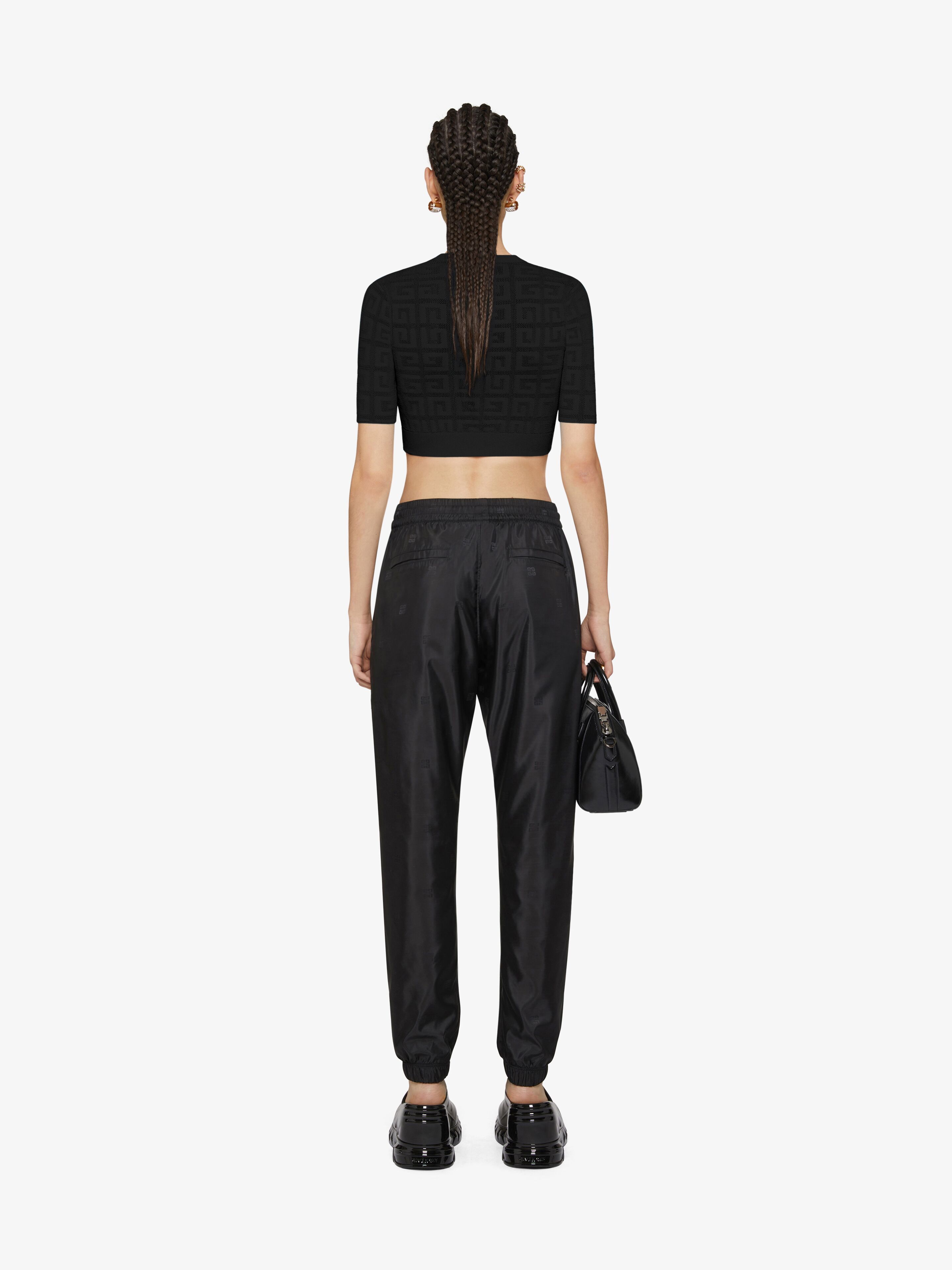 Givenchy Logo Detailed Cropped T-shirt In Black
