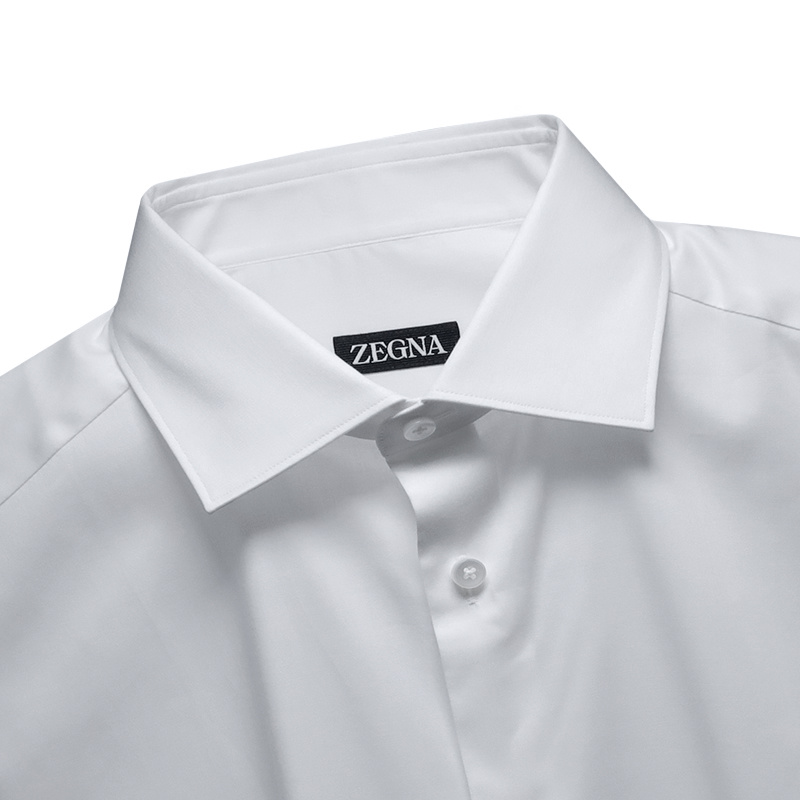 Shop Zegna Long-sleeved Shirt In White
