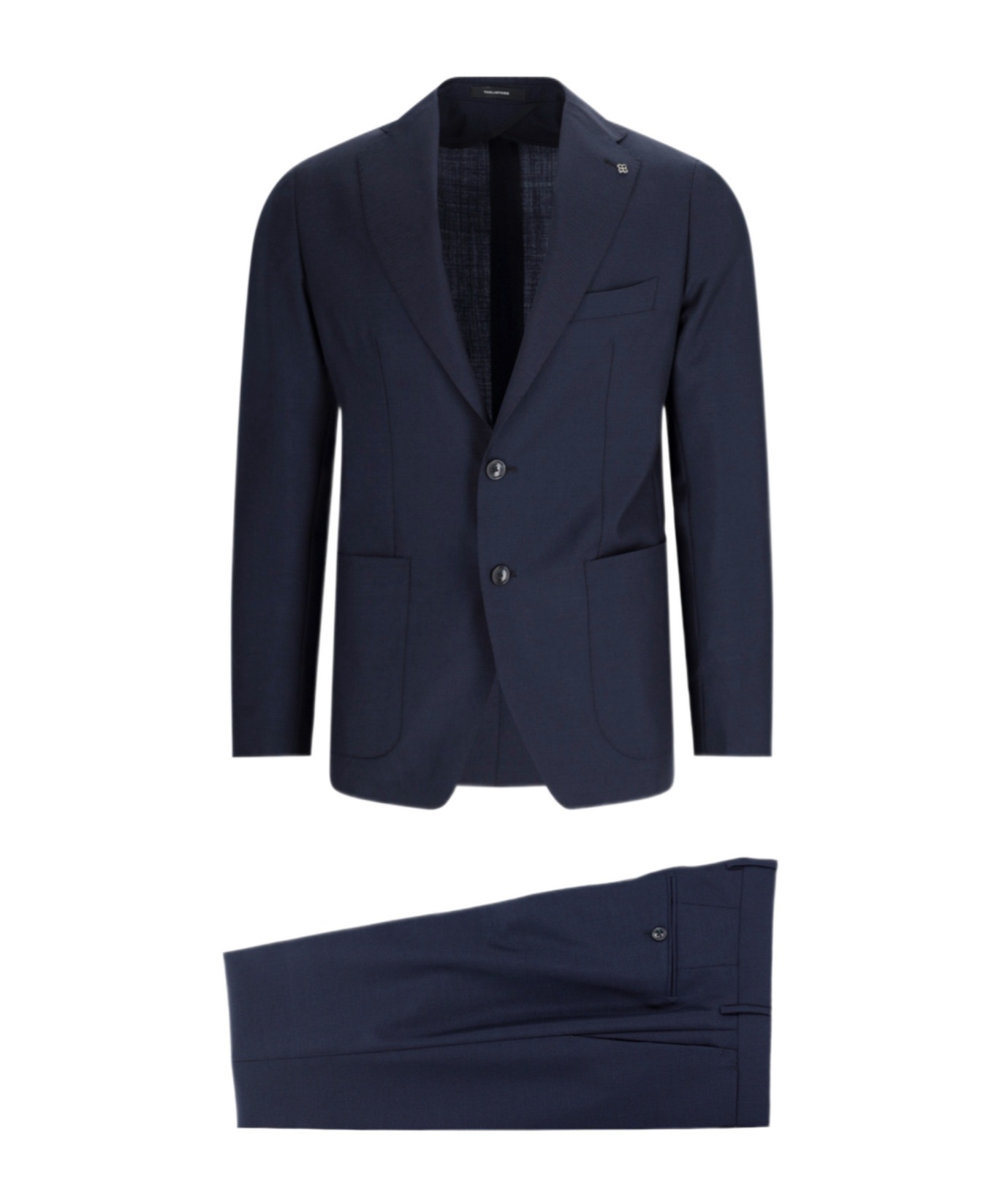 Tagliatore Stretch Virgin Wool Suit In Black