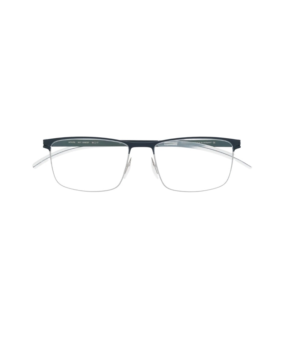 Mykita Matte-effect Rectangle-frame Glasses In Gray