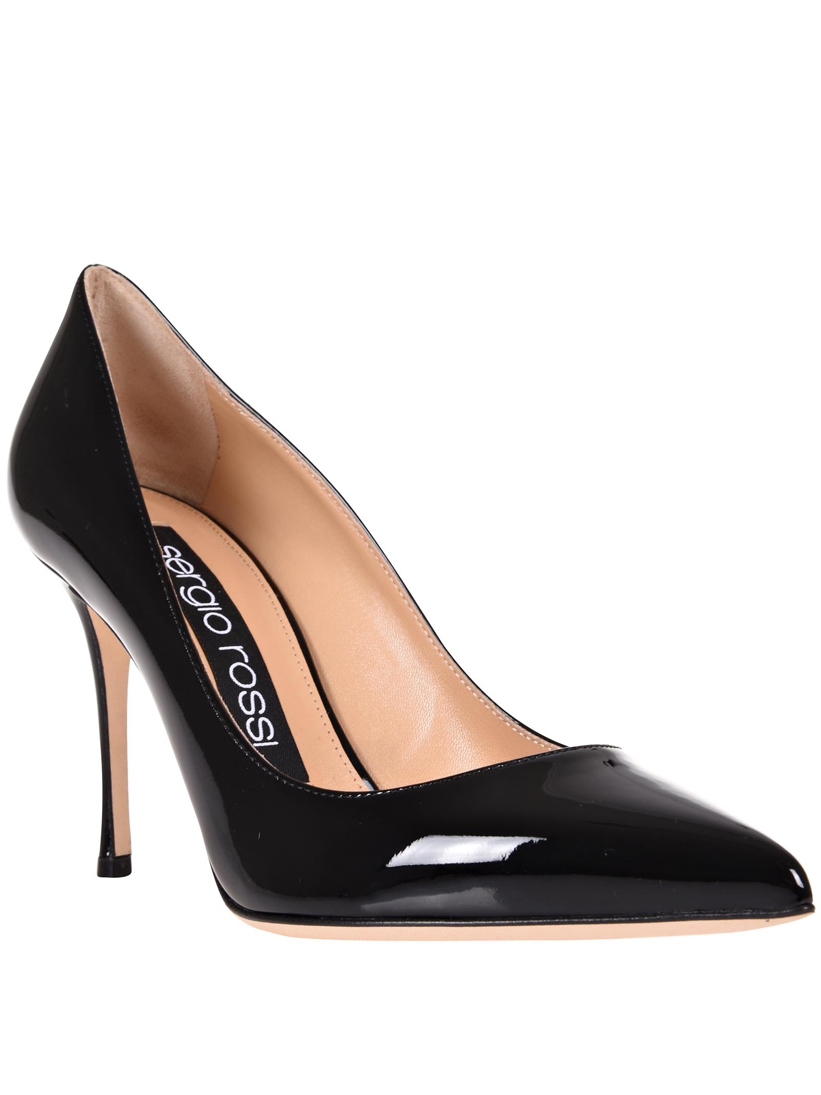 Sergio Rossi Patent Leather High Heels In Black
