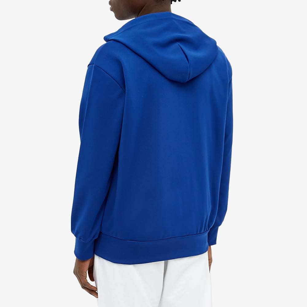 Comme Des Garçons Play Heart Patch Hooded Sweatshirt In Blue