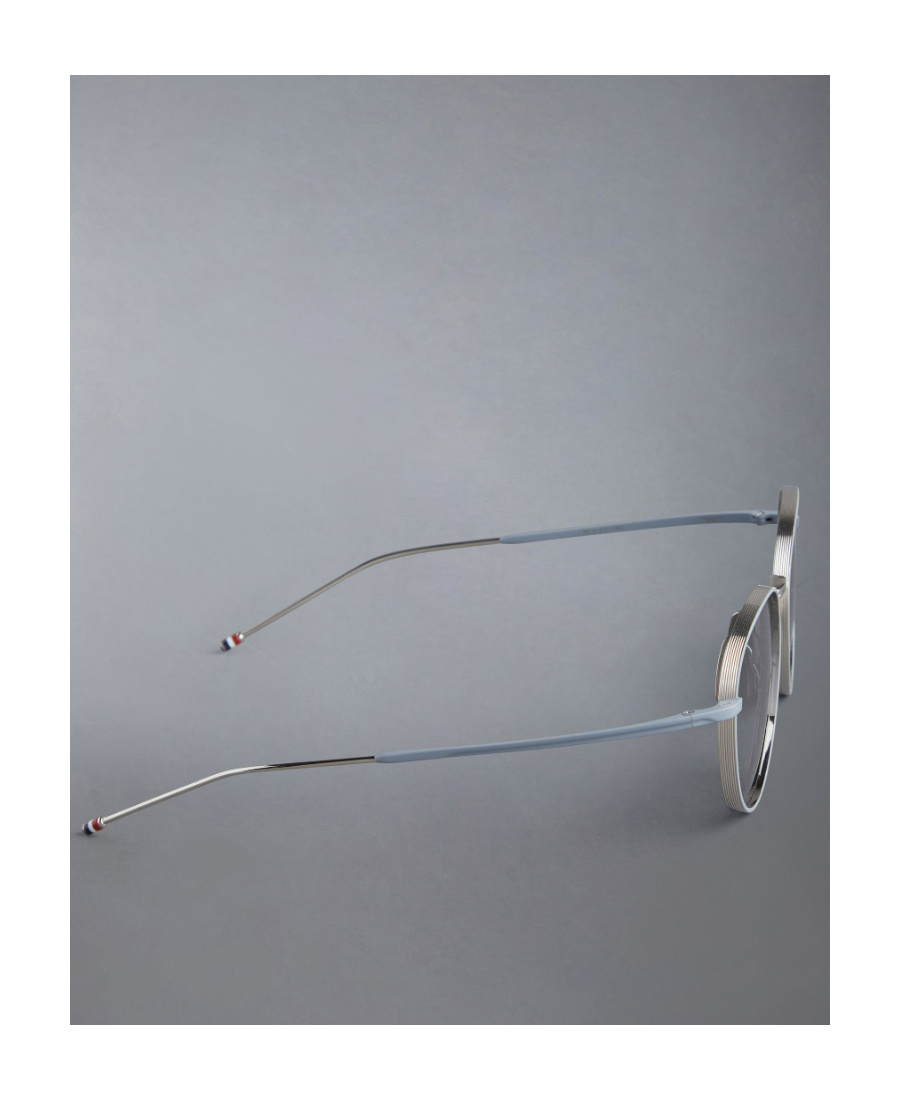 Thom Browne Round Frame Sunglasses In Gray