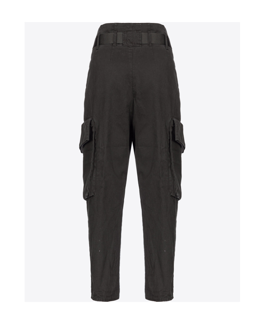 Pinko Ronfare Cargo Trousers In Black