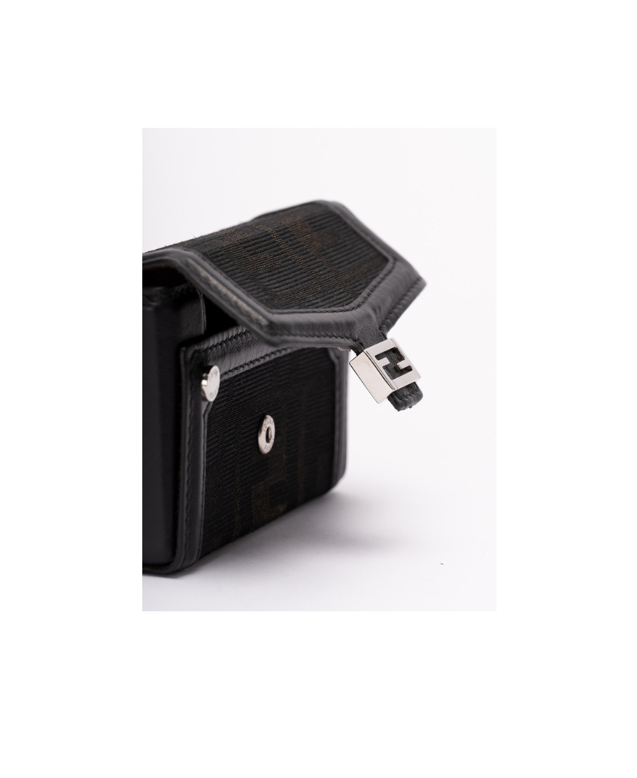 Fendi Baguette Soft Trunk Nano Key Bag In Brown