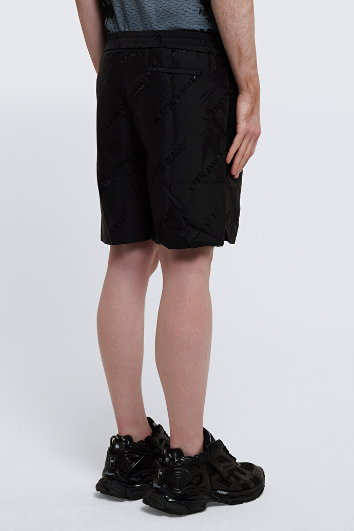 A-cold-wall* Monogram-print Shorts In Black