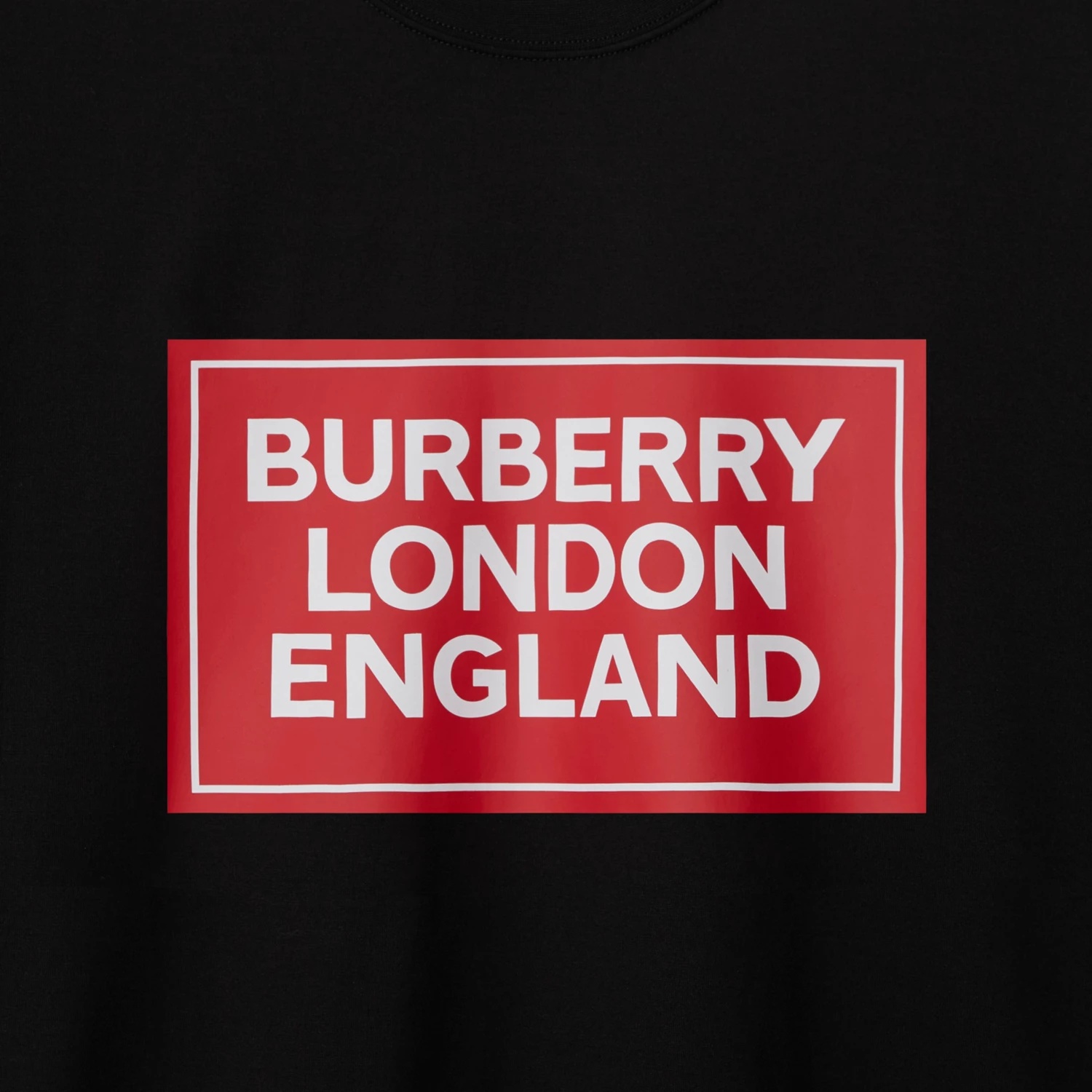 Burberry T-shirt With Round Neck And Short Sleeves In Black