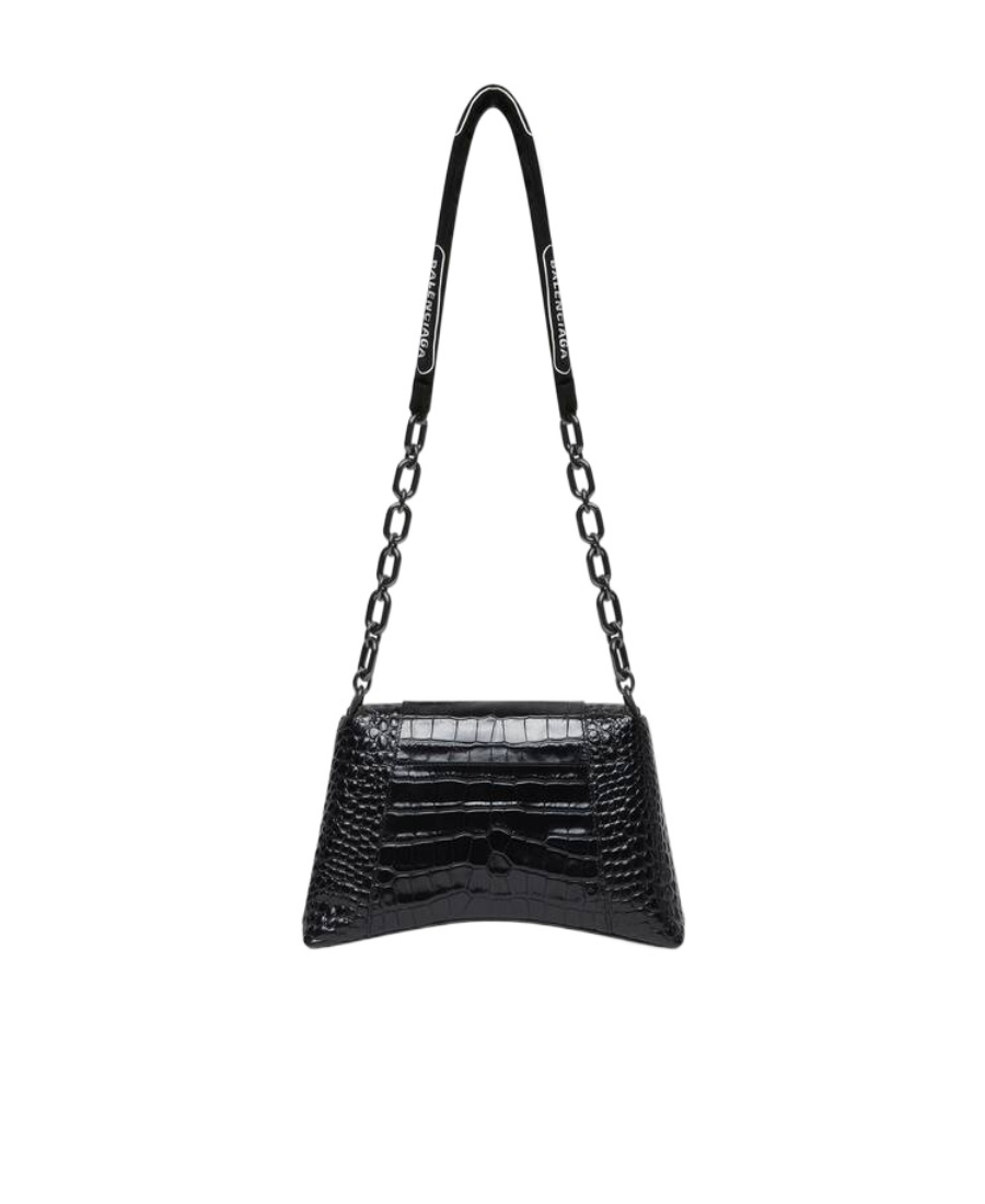 Balenciaga Small Downtown Shoulder Bag In Black