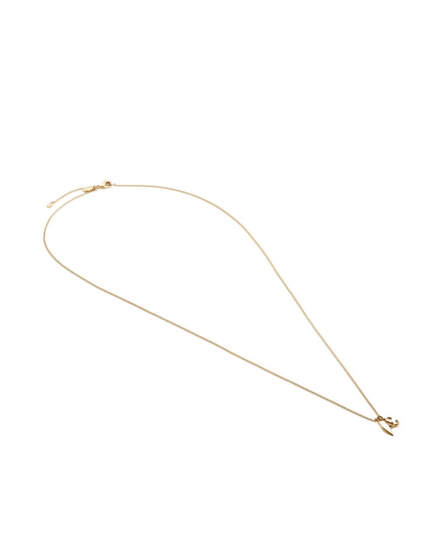 Jimmy Choo Diamond Jc Chain Necklace In Yellow