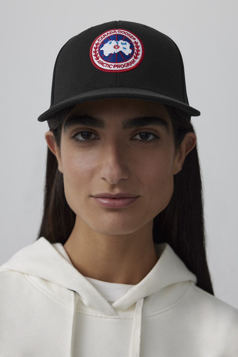 Canada Goose Arctic Disc Logo Baseball Cap In Black