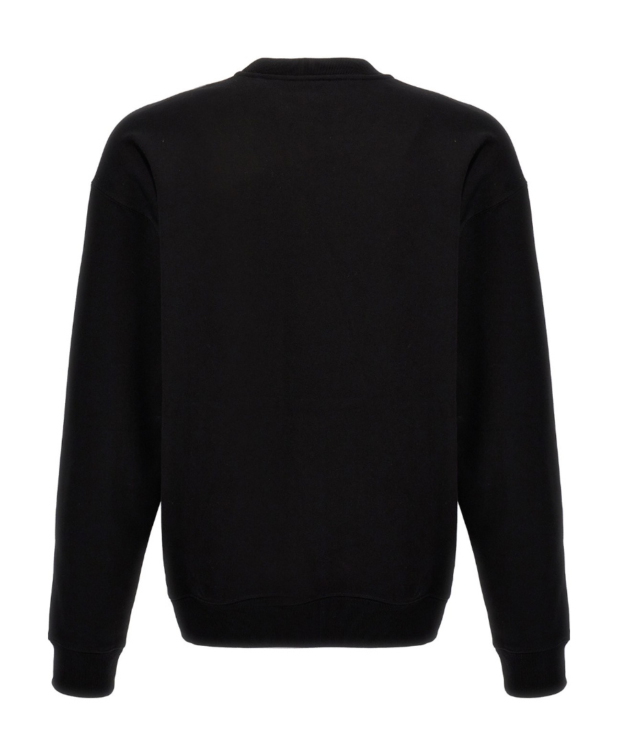 Shop Versace City Lights Cotton Sweatshirt In Black