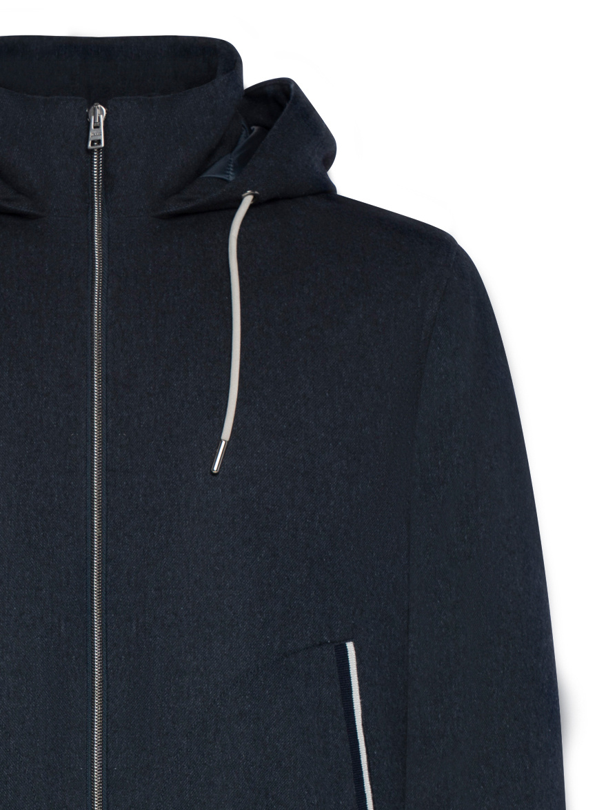 Herno Long-sleeved Jacket In Blue