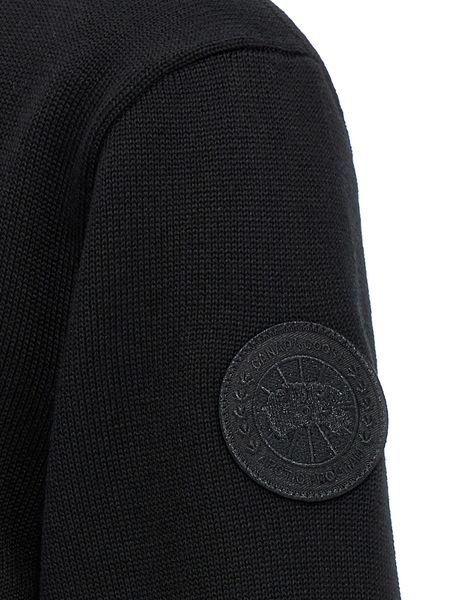 Canada Goose Merino Wool Rosseau Sweater In Black