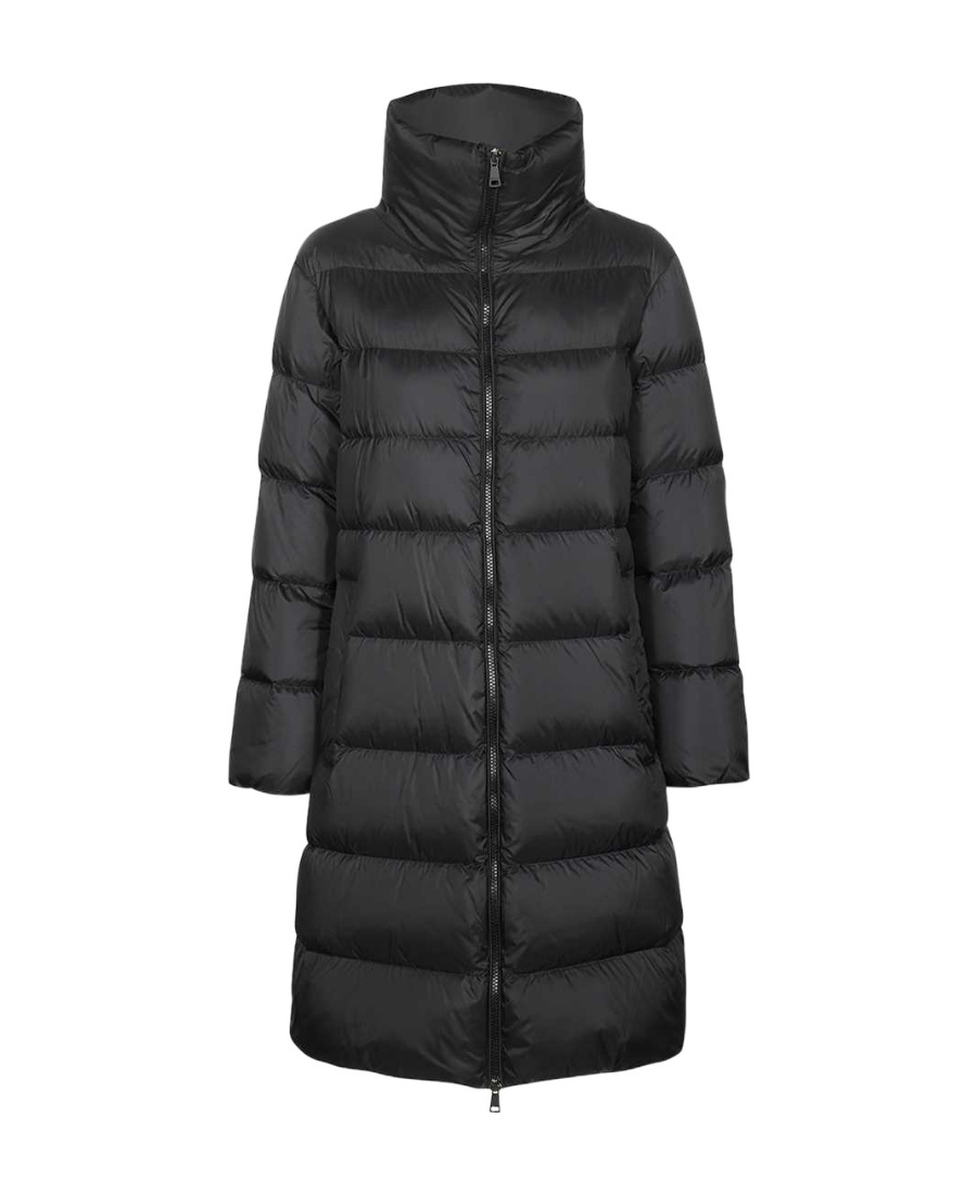 Shop Weekend Max Mara Logo Down Jacket In Black