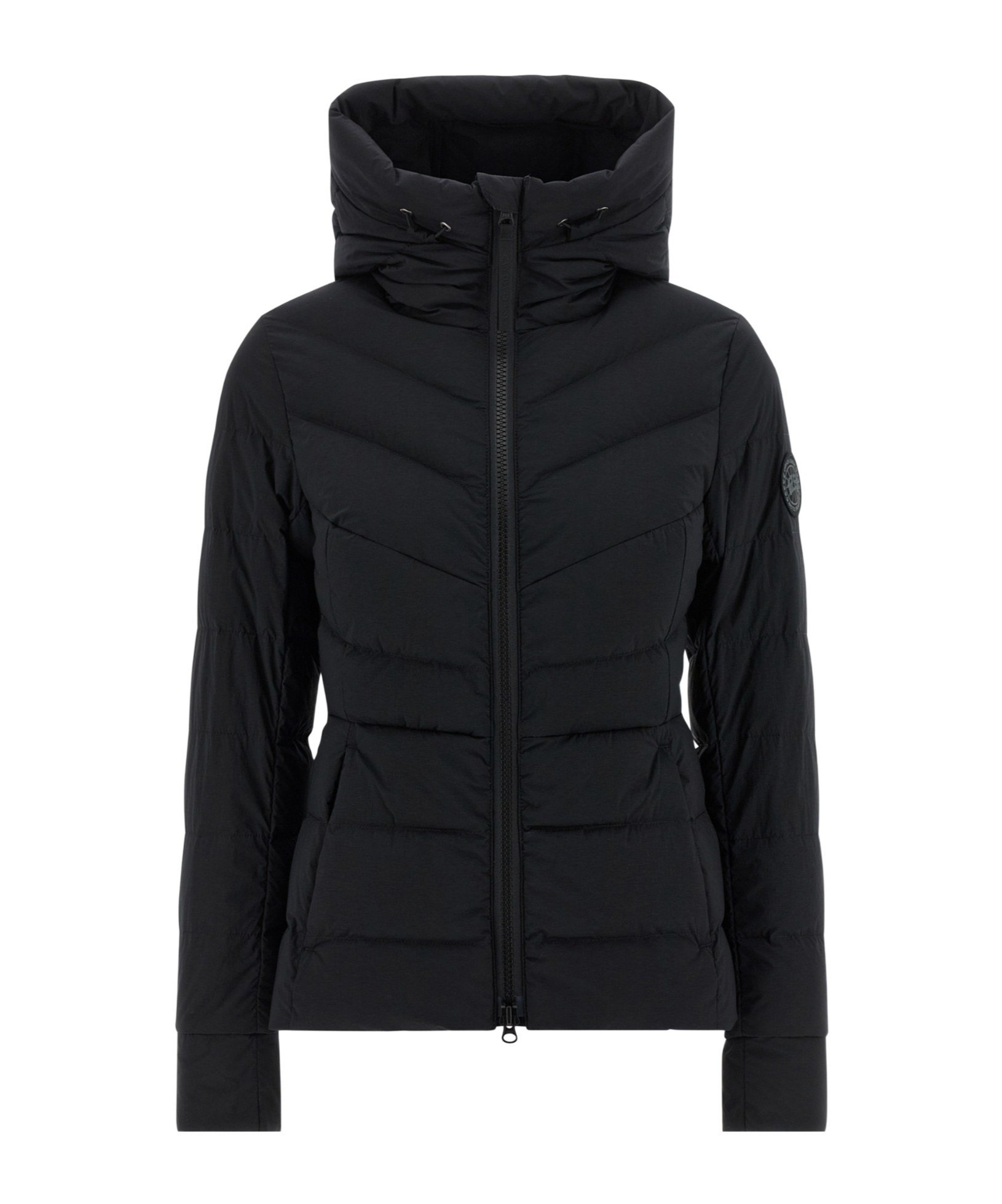 Canada Goose Black Clair Jacket Frontal Zip Closure In Black