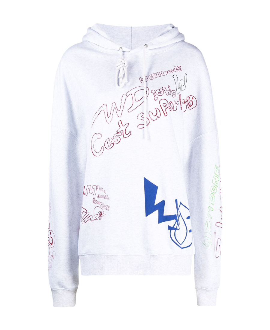 We11 Done Hoodie In White