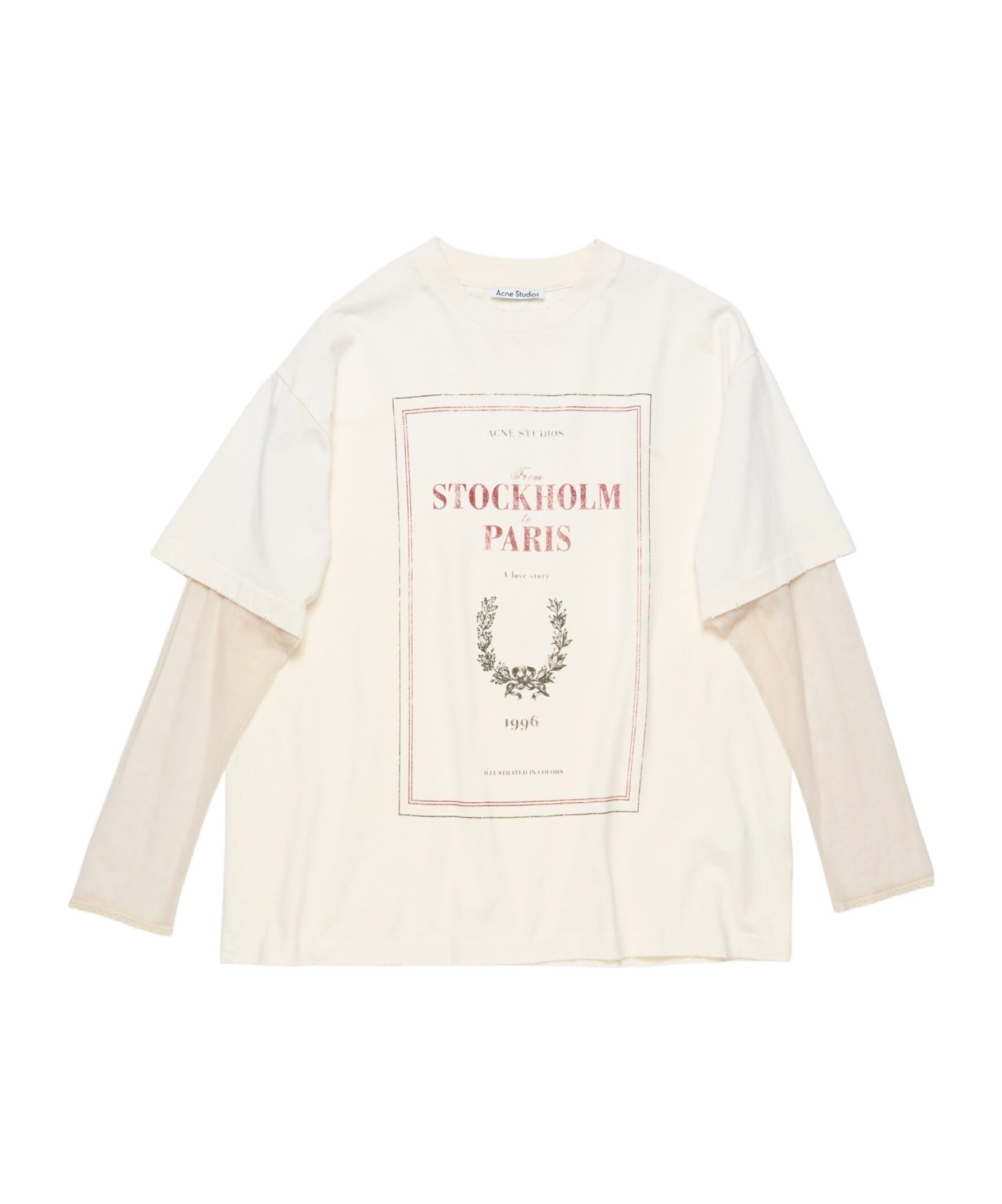 Acne Studios Graphic Print Long-sleeved Layered T-shirt