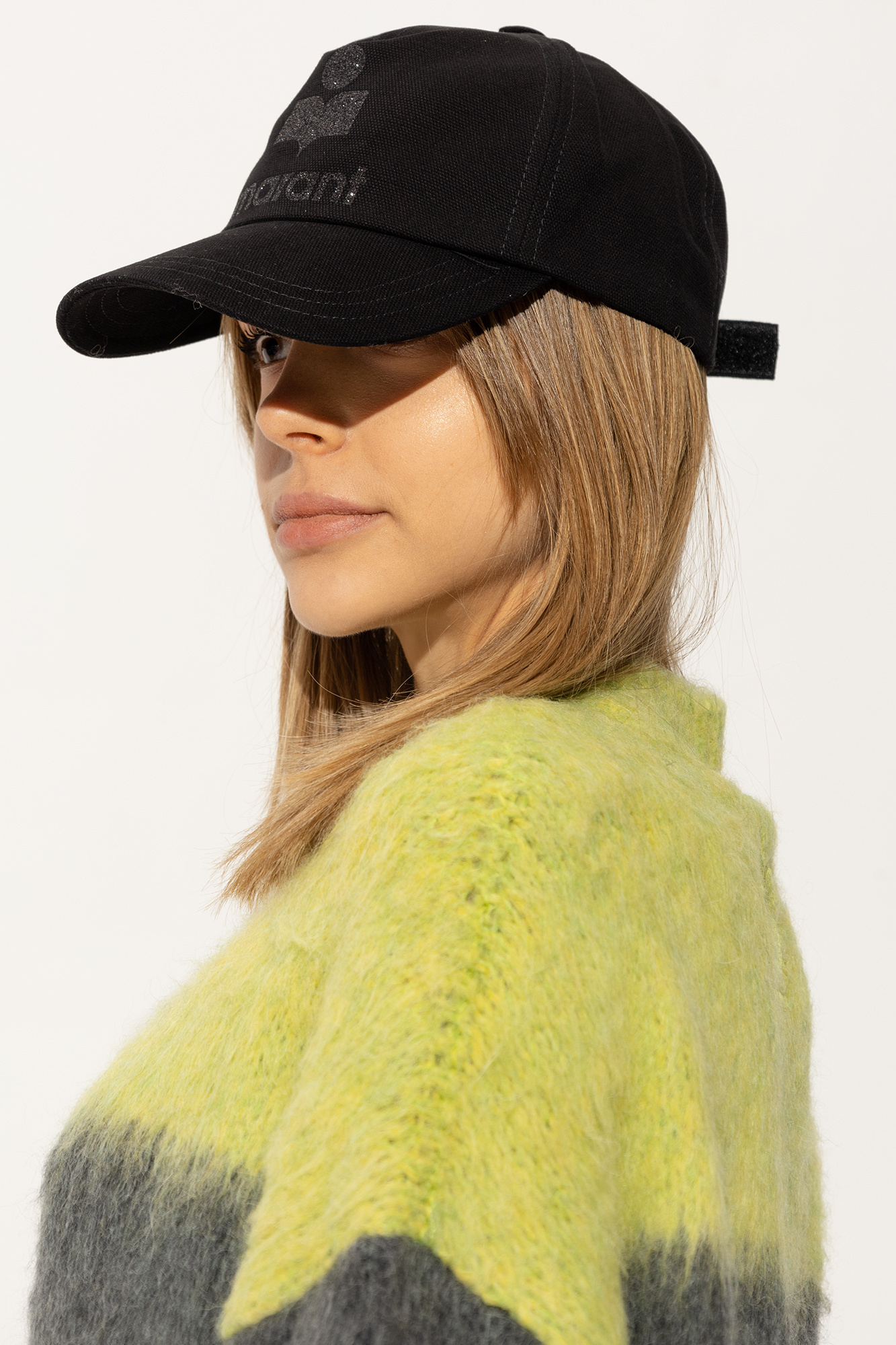 Isabel Marant Logo Detailed Baseball Cap In Black