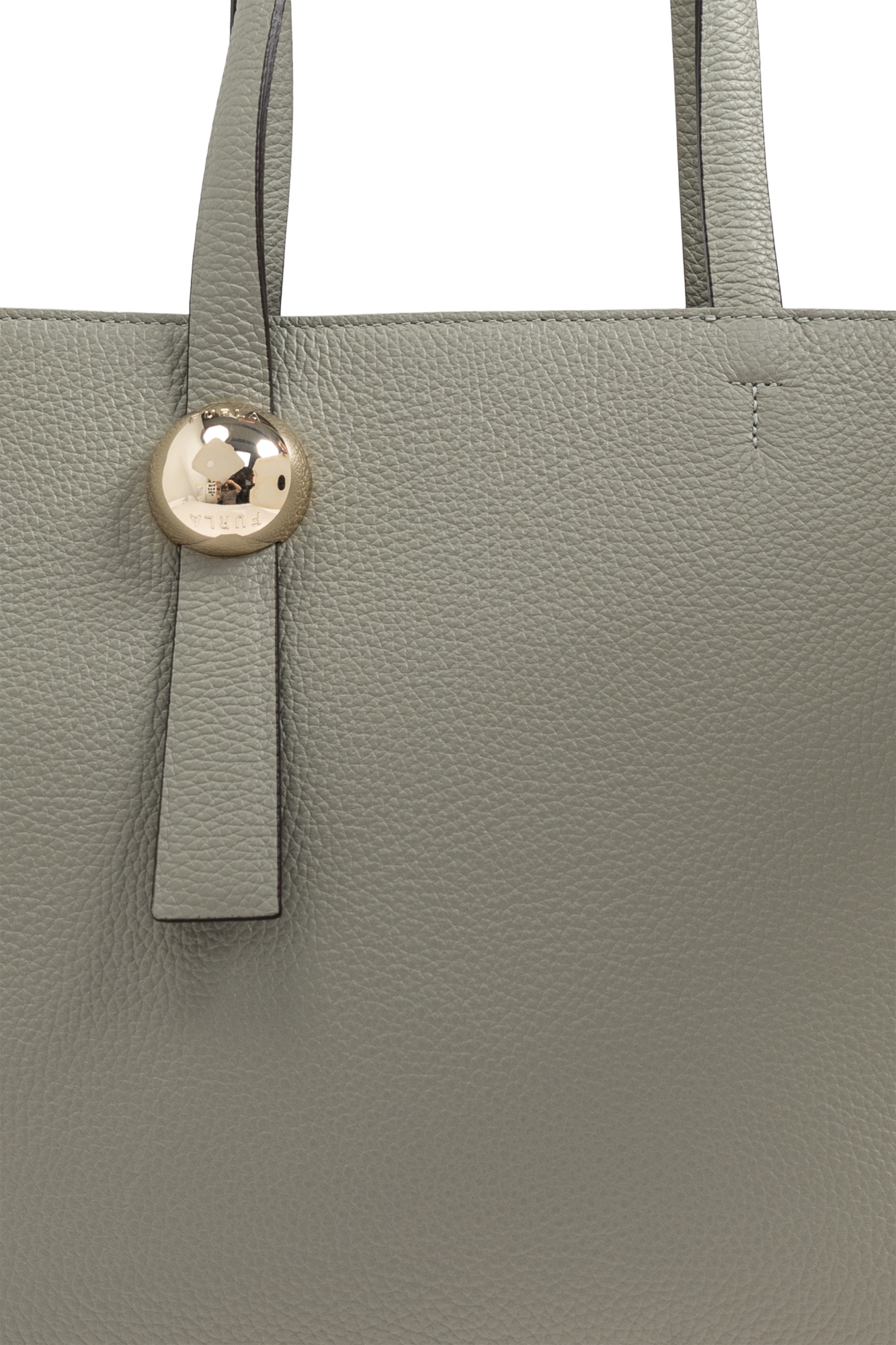 Furla Large Sfera Tote Bag In Gray