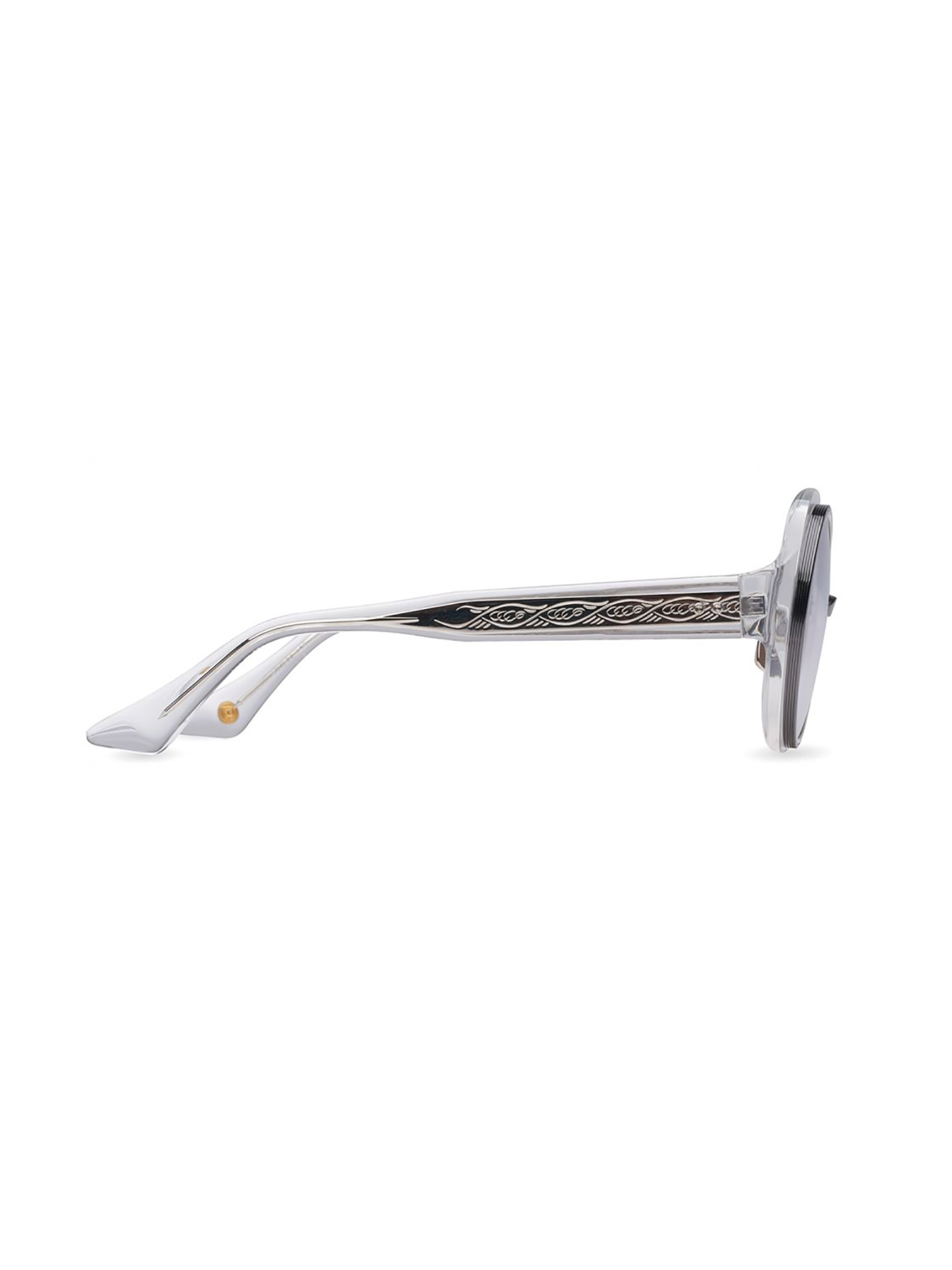 Dita Eyewear Transparent Round-frame Glasses In White